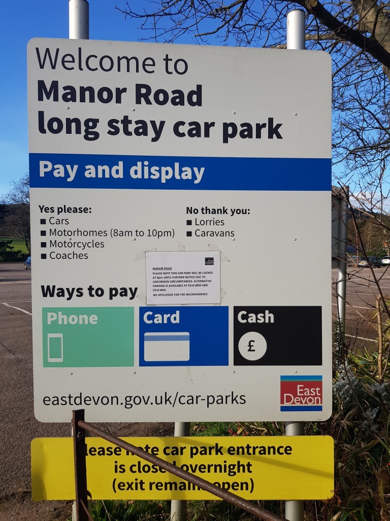 Sidmouth Car Parks Parking in Sidmouth