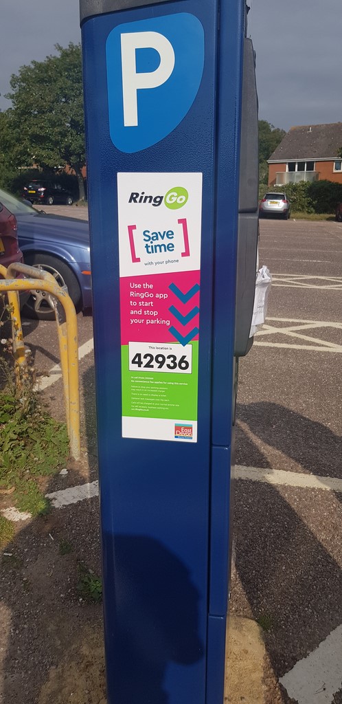 Manor Road Sidmouth Car Park Machine Side