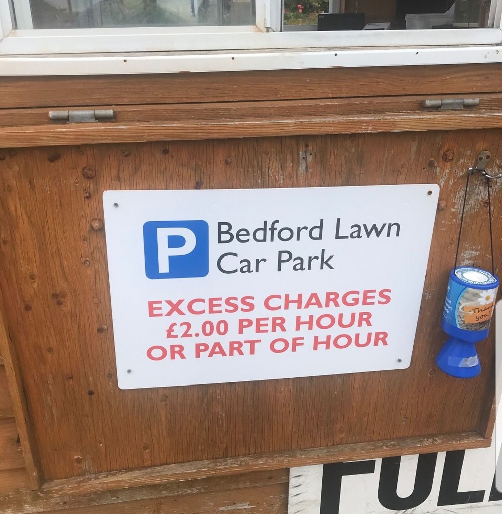 Bedford Lawn Car Park Excess Charges