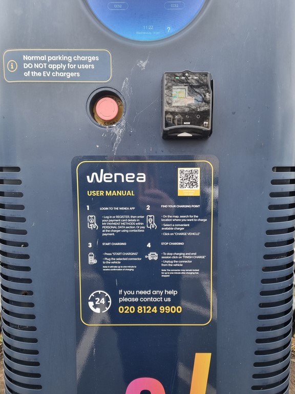 Electric car charging at Roxburgh Car Park Sidmouth 2