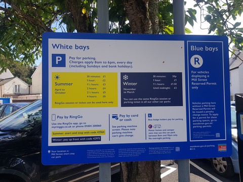 Mill Street Car Park Prices