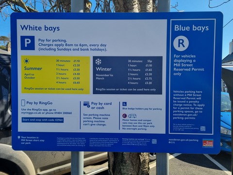 Mill Street Car Park Prices